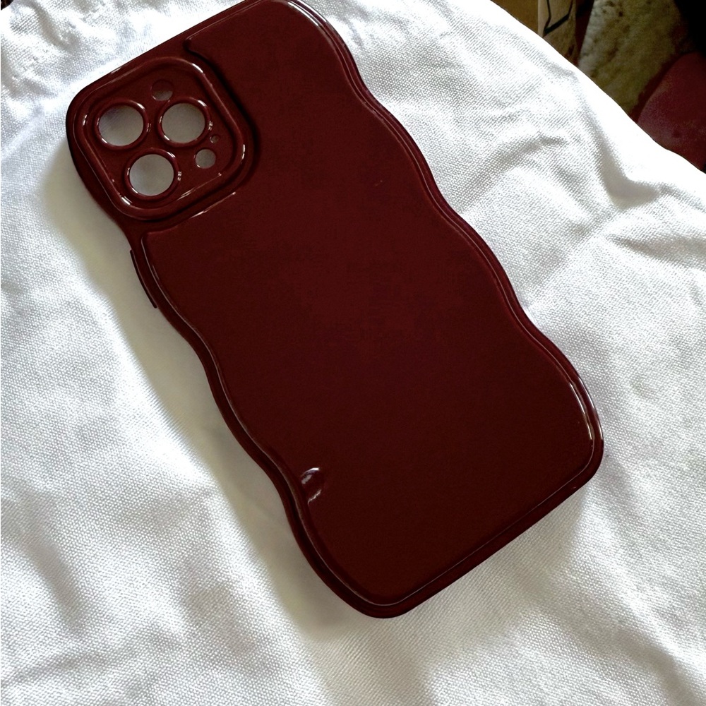 Brown Form-Fitting Phone Case with Textured Grip